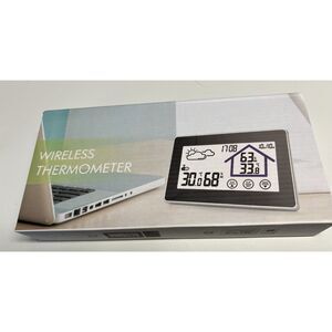 Wireless Weather Station Thermometer Remote Sensor, Forecast, Date